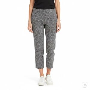 Verve Ami Black and White Patterned Cropped Pants